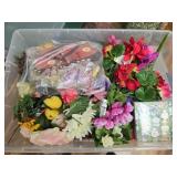 Estate lot of faux flowers