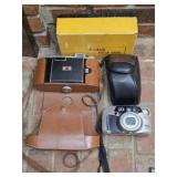 Vintage Kodak Field Case Camera & Pentax Camera