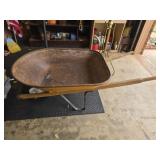 Metal wheel barrow