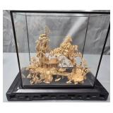 traditional Chinese cork diorama