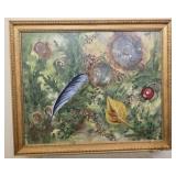 J Meyer Framed oil on board of nature