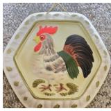 Vintage Ceramic Rooster Bundt Mold