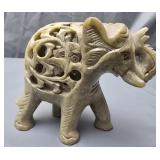 Marble Elephant with baby elephant