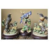 Robins & Blue Jay By Andrea Bird Figurines AS IS