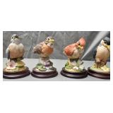Lot of 4 Andrea porcelain birds