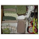 Drawer Full of Kitchen Towels Pot Holders & More