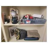 Estate lot of hats office supplies and more