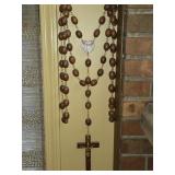 Wooden Beaded Jesus Biblical Decor