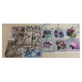 Estate lot of ornaments and coasters