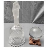 25th anniversary glass decor and angel glass ball