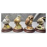 Lot of 4 Andrea porcelain birds