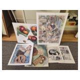 Lot of 6 J Meyer pieces of art
