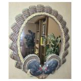 Plastic framed turkey mirror