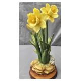 Yellow Daffodil Andrea porcelain figurine