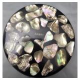 Trivet handmade with Abalone shells from the ocean