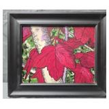 Red Maple Leaves 2 Acrylic on clay board J Meyer