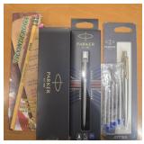 Estate lot of pencils and pens