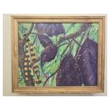 J Meyer Framed raised oil on board