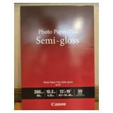 Canon photo paper plus semi-gloss 13' by 19'