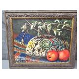 Painting on board signed J Meyer