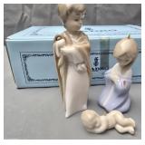 Lladro mini sagrada familia lady has been repaired