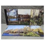 Lot of 5 pictures of scenery