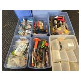 Estate lot of nails, screws, and more