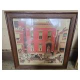 Framed Norman Rockwell print