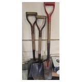Lot of 3 shovels