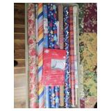 Estate lot of gift wrapping