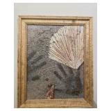 J Meyer Framed raised oil on board