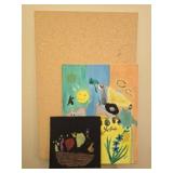 Lot of 3 pieces of art