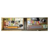 2 Drawers of Misc Games Books Dice Notepads Etc