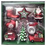 CG Hunter set of 8 christmas ornaments