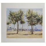 Print titled The Beach by artist Francisco Amat