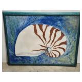 Laura Robinson Nautilus Shell oil painting