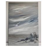 Oil on board painting by Bill Holmes