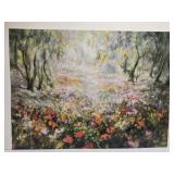 Signed Large Floral Print of Painting