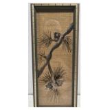 Framed hand painted artwork