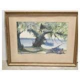 Ray Schmidt 'Old Timers' watercolor painting