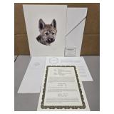 Signed 'Wolf Scout #1' by Carl Brenders 1530/2500