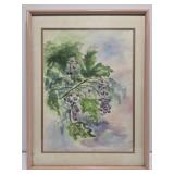 Framed watercolor painting by Laura Robinson