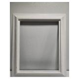 White wood picture frame