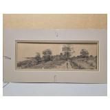 Vintage print of a sketch