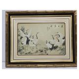 Framed asian style print