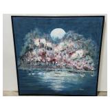 Laura Robinson textured moonlight painting