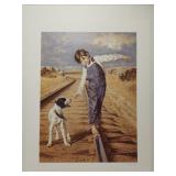 Signed and numbered "Walking The Rails" print **