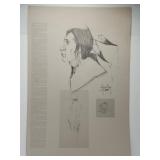 A page from the Jerome Tiger bio-portfolio