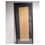 Large 41 ï¿½ x 17 Black Matted Frame 33 x 9