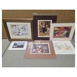 Estate lot of prints